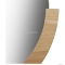 UMBRA - MIRA - Fali tükör, kerek - Félköríves natúr fa kerettel