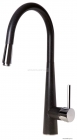DEANTE - ASTER - Álló mosogató csaptelep, kihúzható U kifolyócsővel - Grafit, fekete