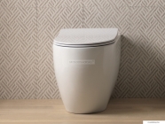 GSGI CERAMIC - LIKE - Álló, perem nélküli WC - Porcelán - CSAK a képen látható WC tetővel együtt rendelhető