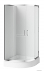 DEANTE - FUNKIA - Üveg zuhanykabin - Ívelt oldalú - 80x80 cm