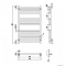 AREZZO DESIGN - MINIMAL - Törölközőszárítós radiátor - Egyenes - 80 x 50 cm - Fehér - 390 W