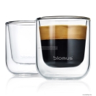 BLOMUS - NERO - Espresso pohár szett (2 db) - 80 ml - Thermo üveg