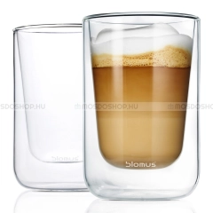 BLOMUS NERO - Cappuccino pohárszett - 2 db - 250 ml - Thermo üveg