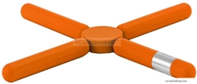 BLOMUS - KNIK - Összecsukható edényalátét, narancssárga színben - Rozsdamentes acél - szálcsiszolt, szilikon