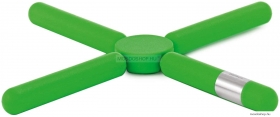 BLOMUS - KNIK - Összecsukható edényalátét, zöld színben - Rozsdamentes acél - szálcsiszolt, szilikon