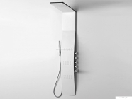 AREZZO DESIGN - ASPEN - Design zuhanypanel esőztető fejzuhannyal - Rozsdamentes acél