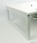 MS - 420 - Mosdó tartó konzol (mosdópult konzol) - Fehér - Rozsdamentes acél