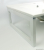 MS - 550 - Mosdó tartó konzol (mosdópult konzol) - Fehér - Rozsdamentes acél