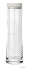 BLOMUS - SPLASH - Vizes carafe, üvegkancsó 1 L, krém színű szilikonos billenő fedéllel