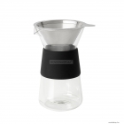 BLOMUS - GRANEO - Üveg kávéfőző szűrővel - 0,4 literes - Polírozott rozsdamentes acél, üveg