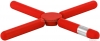 BLOMUS - KNIK - Összecsukható edényalátét, piros színben - Rozsdamentes acél - szálcsiszolt, szilikon