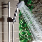 DIPLON - Zuhanyrózsa, zuhanyfej, tusolófej - Kerek, egyfunkciós - Krómozott műanyag (BQ1628)