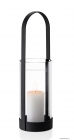 BLOMUS - NERO - Lámpás gyertyatartó - Üveg, porfestett acél - 43 cm