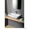 AQUALINE - DORI - Mosdókagyló, mosdó - Pultra vagy falra szerelhető - 60 x 48 cm - Kerámia