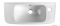 AQUALINE - SMALL - Kis kézmosó, mosdókagyló - 51 x 22 cm - Jobbos - Kerámia (10TP70051)