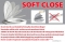AQUALINE - SOFIA - Soft Close lecsapódásgátlós - WC tető, ülőke - Polipropilén