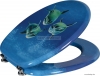 AQUALINE - FUNNY - WC tető, ülőke - Úszó delfin mintás MDF