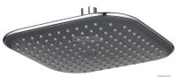 DIPLON - Esőztető zuhanyfej - Szögletes, egyfunkciós - 20x20 cm - Krómozott