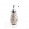 GEDY - MARINA – Folyékony szappan adagoló - Műanyag, kerámia - Kagyló mozaik mintázattal