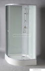 AQUALINE - AIGO - Íves zuhanykabin, zuhanybox - Tolóajtós, zuhanytálcával, kézizuhannyal, csapteleppel - 206 cm