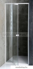 AQUALINE - AMICO - Nyíló zuhanyajtó - Téglalap alakú zuhanykabinhoz - Állítható szélesség - Átlátszó transparent üveg