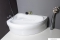 AQUALINE - ORAVA - Akril sarokkád - Aszimmetrikus fürdőkád - Balos - 150x90 cm