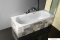 AQUALINE - JIZERA - Akril kád, egyenes fürdőkád - 150x70 cm
