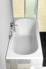 AQUALINE - JIZERA - Akril kád, egyenes fürdőkád - 160x70 cm
