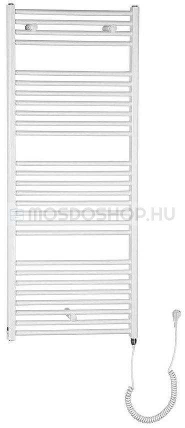 AQUALINE - Elektromos törölközőszárítós, fürdőszobai radiátor (ILE36) - 693 W - Egyenes - 133x60 cm - Fehér