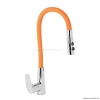 DIPLON - Álló mosogató csaptelep - Felső, gumírozott flexibilis kifolyócsővel, zuhanyváltóval - Narancssárga