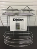 DIPLON - Fürdőszobai rácsos polc, tusfürdőtartó - 2 szintes - Krómozott (SZ8810)
