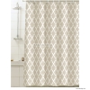 GEDY - ARALDICA - Textil zuhanyfüggöny függönykarikával - 120x200 cm - Szövet - Fehér-bézs