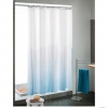 GEDY - CIELO - Textil zuhanyfüggöny függönykarikával - 120x200 cm - Szövet - Fehér, kék színátmenetes