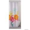 GEDY - FRENESIA - Textil zuhanyfüggöny függönykarikával - 240x200 cm - Szövet - Virág mintás