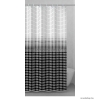 GEDY - IPNOSI - Textil zuhanyfüggöny függönykarikával - 180x200 cm - Szövet - Fehér-fekete színátmenetes