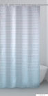 GEDY - ORIZZONTI - Textil zuhanyfüggöny függönykarikával 120x200cm - Szövet - Égszínkék-fehér színátmenetes