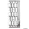 GEDY - TECNO - Textil zuhanyfüggöny függönykarikával - 120x200 cm - Szövet - Szürke, geometria mintás