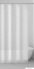 GEDY - LENS - PVC zuhanyfüggöny függönykarikával - 180x200 cm - Vinyl - Fehér