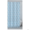 GEDY - POOL - PVC zuhanyfüggöny függönykarikával - 120x200 cm - Vinyl - Fehér, kék mozaikmintás