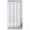 GEDY - RUGIADA - PVC zuhanyfüggöny függönykarikával - 120x200 cm - Vinyl - Fehér, esőcsepp mintás