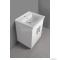 AQUALINE - POLY - Mosdószekrény, fürdőszoba mosdó bútor - 74,6x56cm - Dupla nyílóajtós - Kerámia mosdóval (ZENO)-60 cm