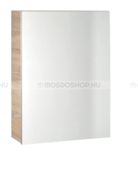 AQUALINE VEGA Fürdőszobai tükrös pipereszekrény 50x70 cm ajtóval színű - Sonoma tölgy - MDF - Fürdőszoba tükrös szekrény, fürdőszoba pipere szekrény