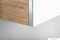 AQUALINE - VEGA - Fürdőszobai tükrös pipereszekrény, dupla ajtóval, 80x70 cm - Sonoma tölgy színű MDF