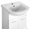 AQUALINE - ZOJA - Mosdószekrény, fürdőszoba mosdó bútor 74x41cm - Nyílóajtós - Kerámia mosdóval (ZERO)-45,5 cm