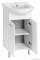 AQUALINE - ZOJA - Mosdószekrény, fürdőszoba mosdó bútor 74x41cm - Nyílóajtós - Kerámia mosdóval (ZERO)-45,5 cm