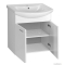AQUALINE - ZOJA - Mosdószekrény, fürdőszoba mosdó bútor 74x61,5cm - Nyílóajtós - Fehér - Kerámia mosdóval (ZERO)-65 cm