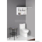 AQUALINE - KERAMIA FRESH - Fürdőszobai fali felső szekrény 70x50cm - Felfelé nyíló ajtóval - Magasfényű fehér