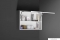 AQUALINE - KERAMIA FRESH - Fürdőszobai fali felső szekrény 70x50cm - Felfelé nyíló ajtóval - Magasfényű fehér
