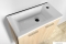 AQUALINE - KERAMIA FRESH - Fali mosdószekrény, fürdőszoba mosdó bútor 50x49 cm - Sonoma tölgy  - Kerámia mosdóval (ZUNO)-50cm