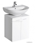 AQUALINE - DINO - Mosdó alatti szekrény, fürdőszoba mosdó bútor 50x50cm - Duplaszárnyú nyílóajtós - Mosdó nélkül - Fehér